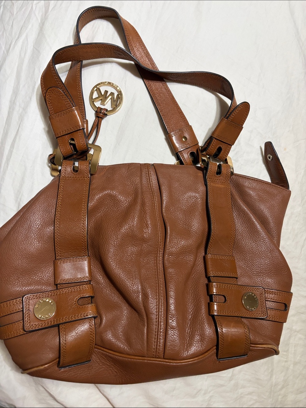 Michael Kors Brown Leather Shoulder Bag - Picture 4 of 6